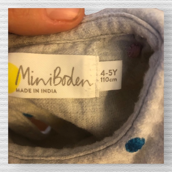 Mini Boden Embroidered Polka Dot Blouse - Picture 3 of 4